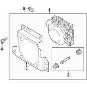 Audi Cruise Control Distance Sensor Bracket - Genuine Audi 4M0907573