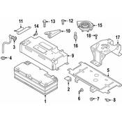 Audi Battery Tray - Genuine Audi 4M0915524K