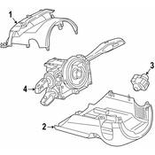 Audi Steering Column Cover - Genuine Audi 4M09535166PS