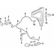Audi Headlight Washer Nozzle - Genuine Audi 4M0955101A