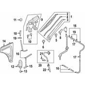 Audi Liftgate Washer Hose - Genuine Audi 4M0955961A