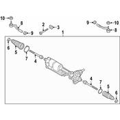 Audi Rack and Pinion Assembly - Genuine Audi 4M1423055AQ