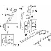 Audi Kick Panel Trim - Genuine Audi 4M1867272CDK1