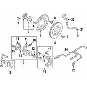 Audi Disc Brake Caliper Bracket - Genuine Audi 4M8615425SQ5