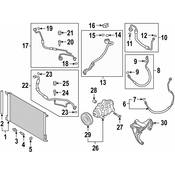 Audi A/C Pipe - Genuine Audi 4M8816886