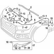 Audi Hood Release Handle - Genuine Audi 4M8823533H4PK