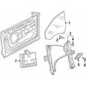Audi Window Regulator - Genuine Audi 4M8839461A