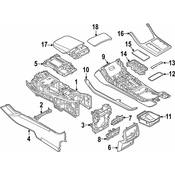 Audi Console Panel - Genuine Audi 4M8863244KSAA