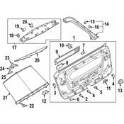 Audi Liftgate Trim Cover - Genuine Audi 4M88639954PK