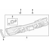 Audi Tail Light Clip - Genuine Audi 4M8945181