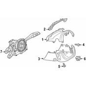 Audi Steering Column Cover - Genuine Audi 4M8953491ADS2