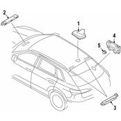 Audi VW Radio Antenna Assembly - Genuine Audi VW 4N0035503AFGRU
