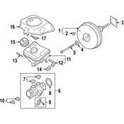 Audi Power Brake Booster - Genuine Audi 4N0612107D