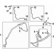 Audi A/C Pipe - Genuine Audi 4N0820725B