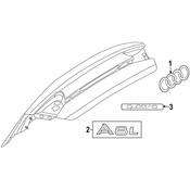 Audi Deck Lid Emblem - Genuine Audi 4N0853742AT94