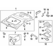 Audi Sun Visor - Genuine Audi 4N0857551P25M