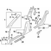 Audi Door Trim Sill Plate Insert - Genuine Audi 4N0863765A