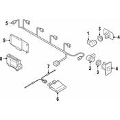 Audi Blind Spot Detection System Warning Sensor - Genuine Audi 4N0907566AA