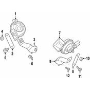 Audi Horn Bracket - Genuine Audi 4N0951229