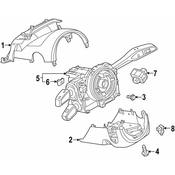 Audi Steering Column Cover - Genuine Audi 4N09535116PS