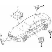 Audi Acceleration Sensor - Genuine Audi 4N0959345
