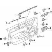 Audi Door Mirror Switch - Genuine Audi 4N0959565A