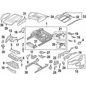 Audi Power Seat Switch Knob - Genuine Audi 4N0959817B4PK