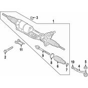 Audi Rack and Pinion Assembly - Genuine Audi 4N1423055L