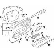 Audi Door Window Switch Bezel - Genuine Audi 4N19598296PS
