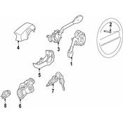 Volkswagen Windshield Wiper Switch - Genuine VW 535953519B01C