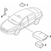 Volkswagen Mobile Phone Control Module - Genuine VW 561035624IDU