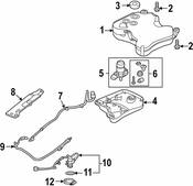 VW Diesel Emissions Fluid Injector Feed Line - Genuine VW 561131983D
