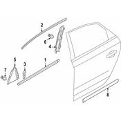 Volkswagen Door Molding - Genuine VW 561853753A2ZZ