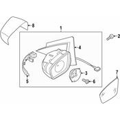 Volkswagen Door Mirror - Genuine VW 561857507R9B9