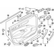 Volkswagen Exterior Door Handle Pad - Genuine VW 56186813392W