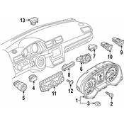 Volkswagen HVAC Temperature Control Panel - Genuine VW 561907044AJIKY