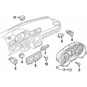 Volkswagen Instrument Cluster - Genuine VW 561920881