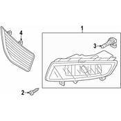 Volkswagen Fog Light - Genuine VW 561941699C
