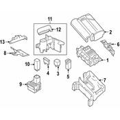 Volkswagen Junction Block Bracket - Genuine VW 561972591