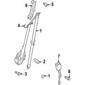 Audi VW Porsche Seat Belt Height Adjuster - Genuine Audi VW 565857819
