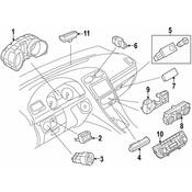VW HVAC Control Unit - Genuine VW 5C0819047GDXSH