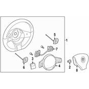VW Steering Wheel Transmission Shift Control Switch - Genuine VW 5C0951528