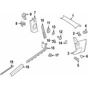 Volkswagen Interior Grab Bar Cap - Genuine VW 5C5857957A82V