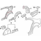 Volkswagen Quarter Panel Extension - Genuine VW 5C6810377C