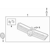VW Grille Emblem - Genuine VW 5G0853948F