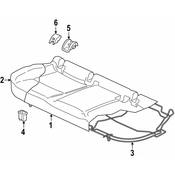 Volkswagen Child Restraint Anchor Plate - Genuine VW 5G0887233ACWK