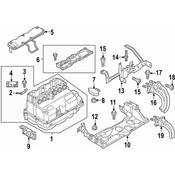 Audi VW Drive Motor Battery Pack Control Module Bracket - Genuine VW Audi 5G0907717