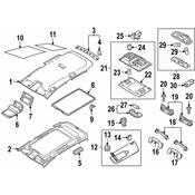 Volkswagen Map Light Lens - Genuine VW 5G0947133DZA2