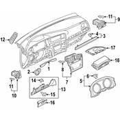 VW Instrument Panel Trim Panel - Genuine VW 5G1819593K