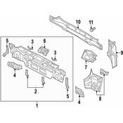 Volkswagen Rear Body Panel Extension - Genuine VW 5G9813334
